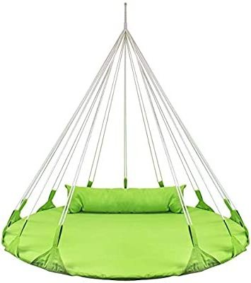 YIYU Indoor and outdoor garden cotton human swing hammock with headrest