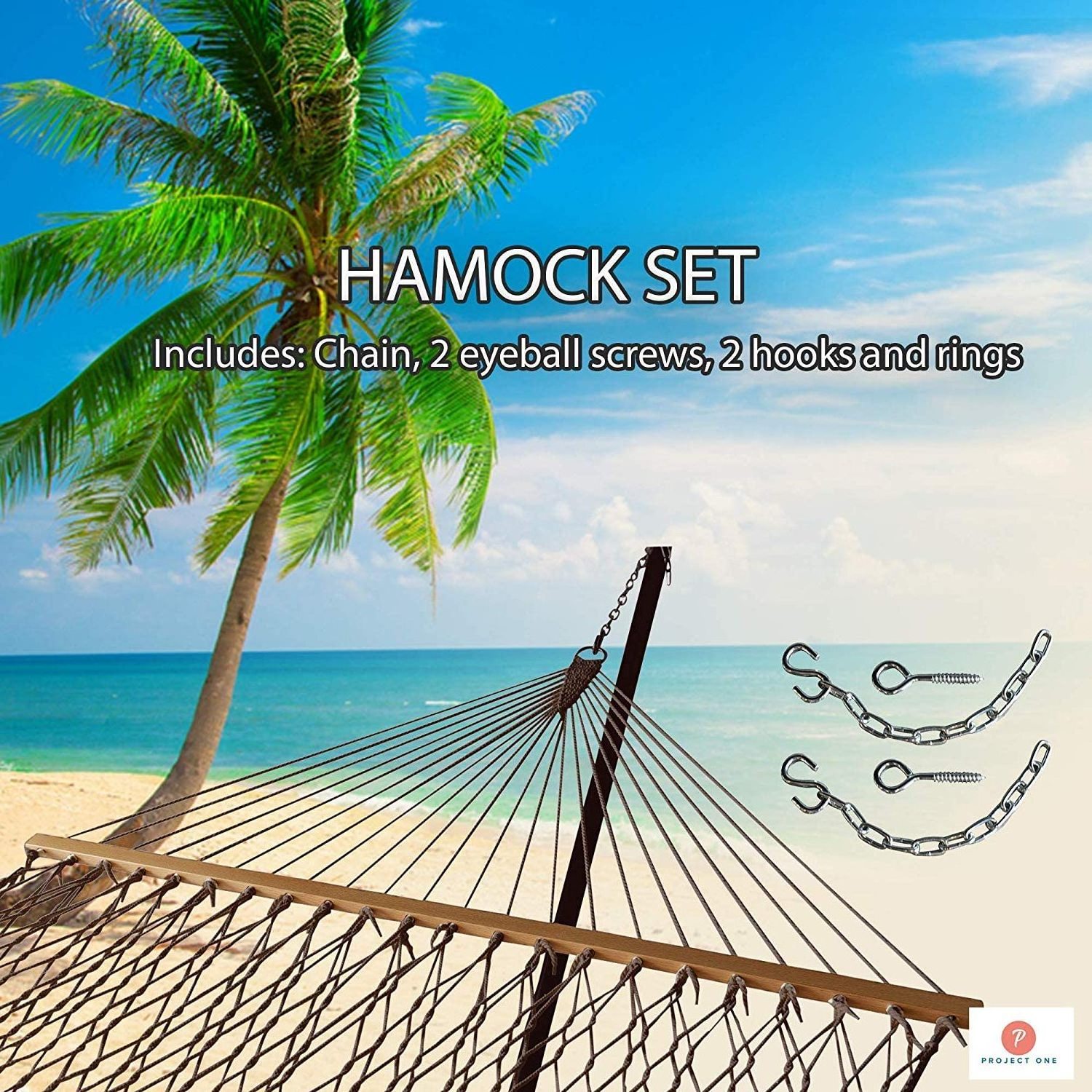 12FT Rope Hammock Quick Dry Rope Hammock with Double Size Solid Wood Spreader Bar Outdoor Patio Yard Poolside Hammock  2 Person