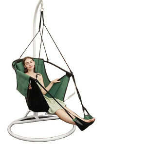 Outdoor Indoor Hammock chair with pillow and foot pads