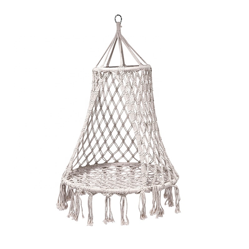 Round Rope Hammock Swing Macrame Hanging Cradle