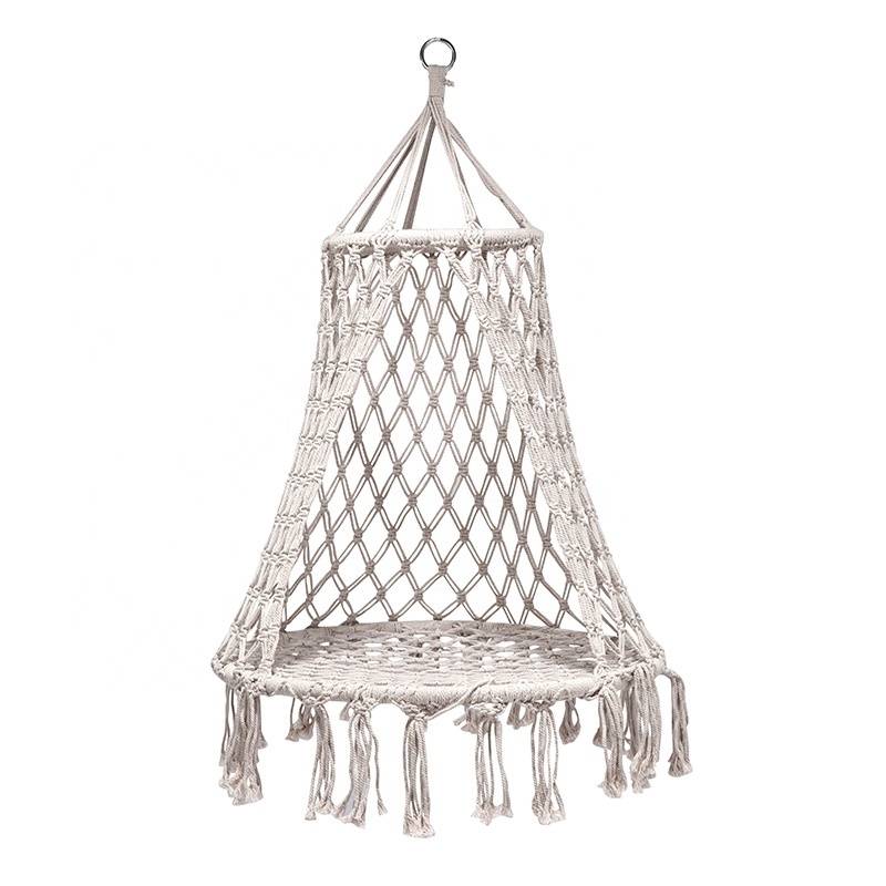 Round Rope Hammock Swing Macrame Hanging Cradle