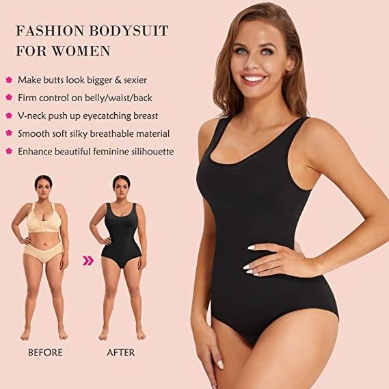 YIYUN Shapewear Bodysuit for Women Tummy Control Body Shaper Waist Trainer Butt Lifter Bodysuit