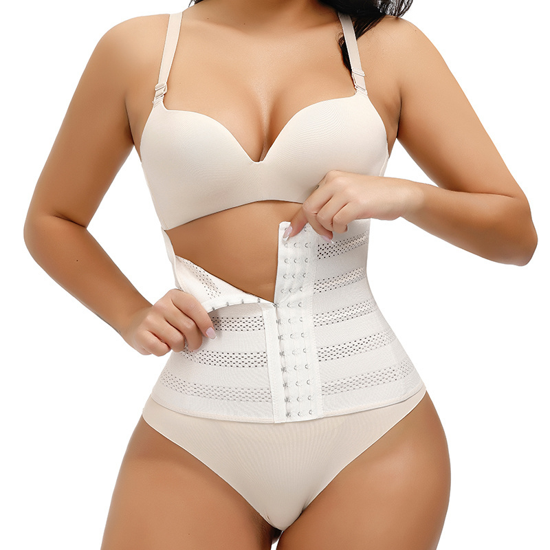 YiYun Dropshipping Waist Trainer Body Shaper Curve Shapewear Women Corset Slimming Belt 4 Steel Bone Girdles Shapewear