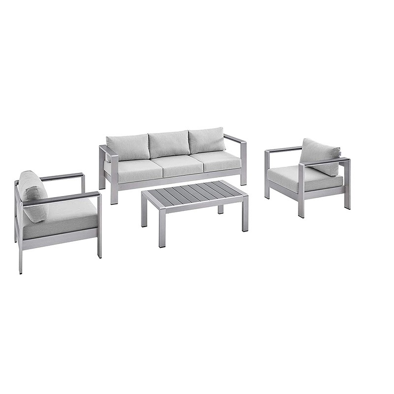 Modern aluminum garden sofa furniture terrace outdoor sofa set