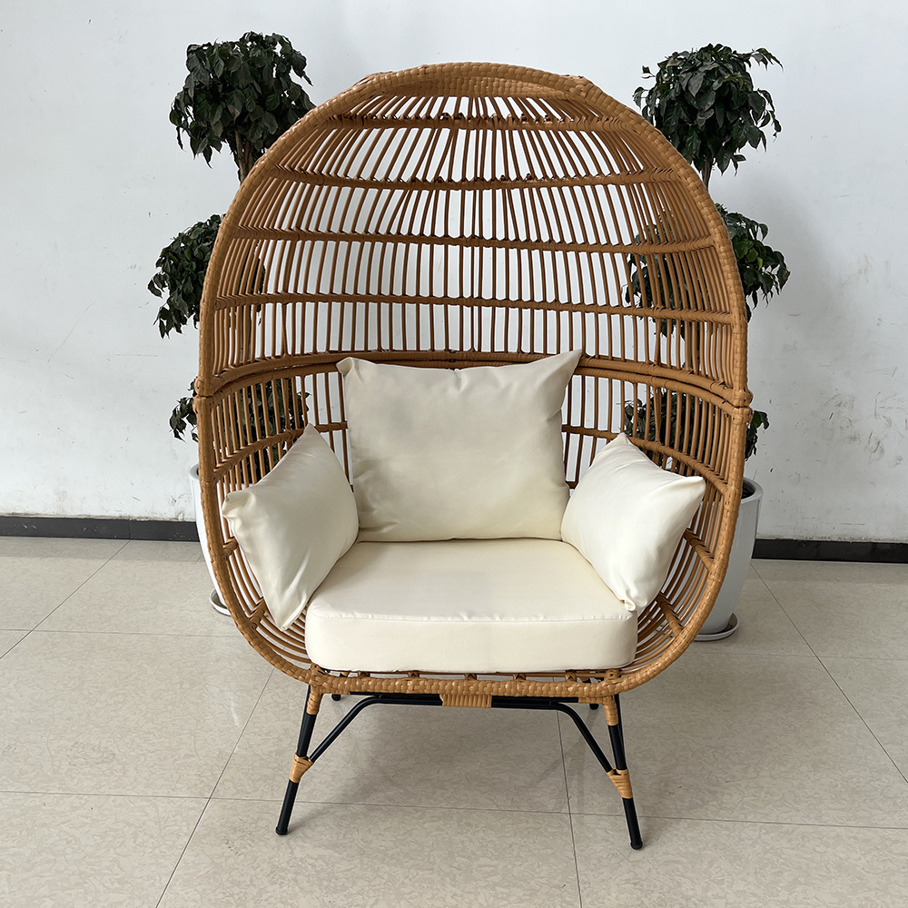 Hollow-out designed luxury garden leisure round sofas furniture modern outdoor rattan egg chair