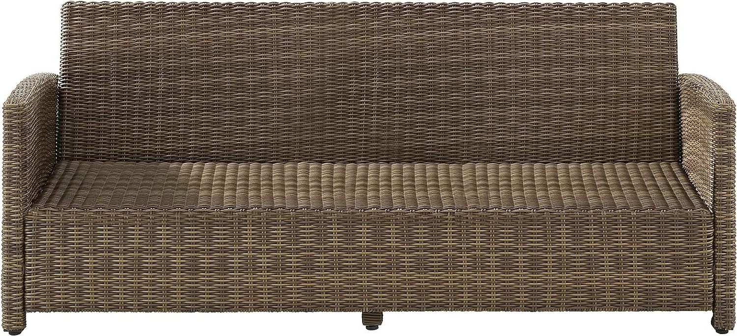 Outdoor PE Wicker Rattan Sofa Set With Zippered Cushions For Backyard Balcony Porch Garden Poolside