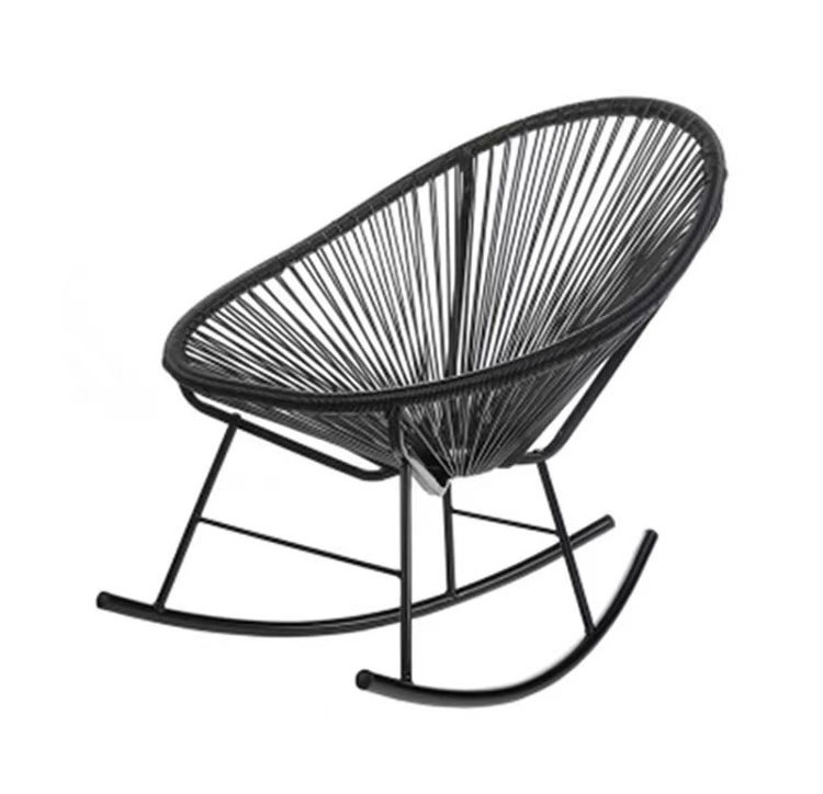 Outdoor garden set PE rocking  chair