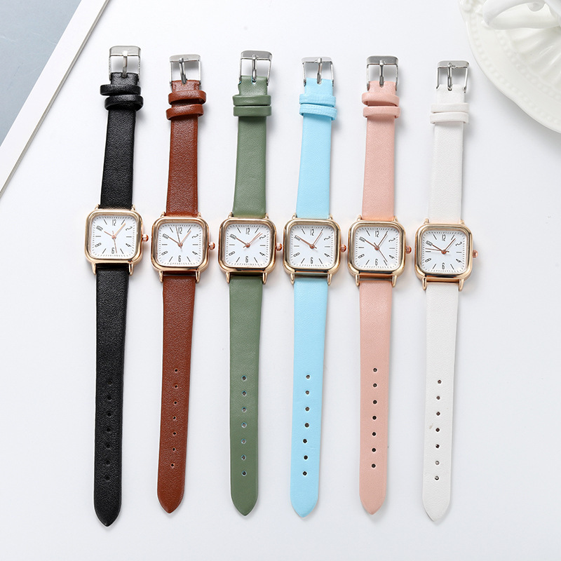 Relojes femeninos Bracelet Quartz Waterproof Watches For Women Wristwatch PU Leather Watch Lady Sports Dress Lighter Watch