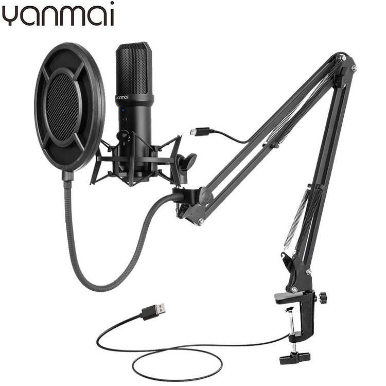 Yanmai Q10B Professional Full Set Musical Complete Home Music Production Studio Recording Equipments USB Microphone Kit