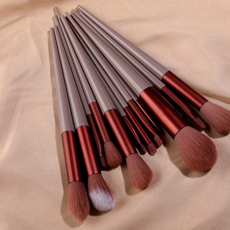 ABS 13pcs handmade makeup brush high gloss powder blush makeup brushes set cosmetic brushes