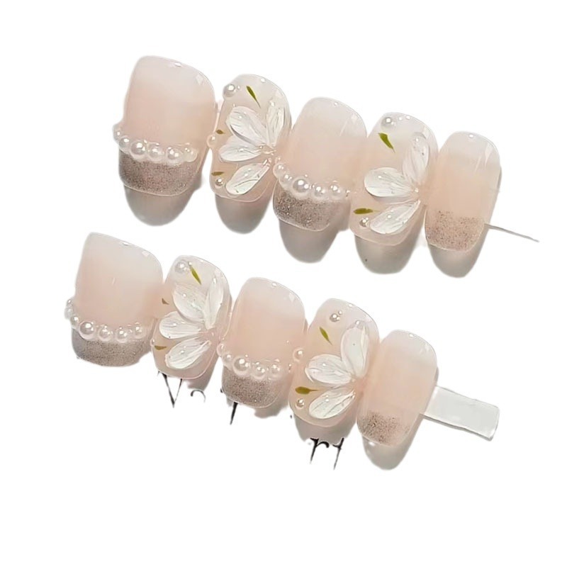 10 Pieces Wholesale Vendor Luxury Long Press On Nails False Artificial Fingernail Acrylic False Nails With Glue