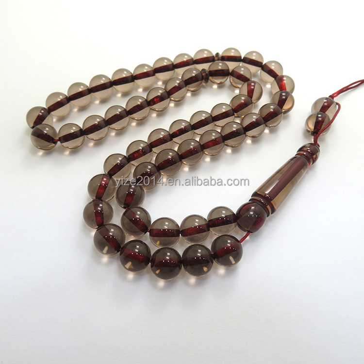 Personalized high quality handmade 51 beads tesbih perfume resin Muslim rosary for Muslim prayer