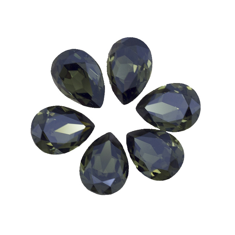 Free Samples Exquisite K9 Fancy Stones Teardrop Crystal Stones For Jewelry Making