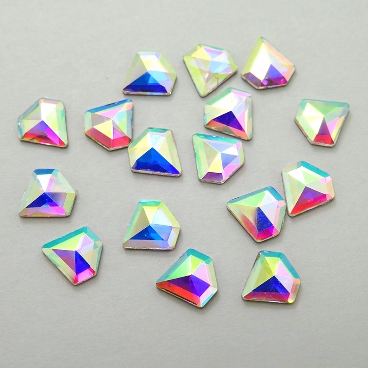 Multi Shapes Glass Flat Back Stone K9 Fancy Craft Crystal K9 Fancy Nail Rhinestone For Nail Art Decoration Jewelry Making