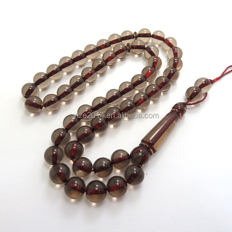 Personalized high quality handmade 51 beads tesbih perfume resin Muslim rosary for Muslim prayer