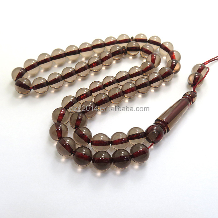 Personalized high quality handmade 51 beads tesbih perfume resin Muslim rosary for Muslim prayer