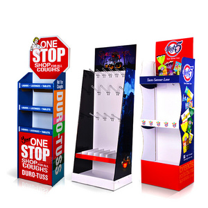 Custom print paper rack carton stand display retail pop cardboard chocolate candy food cardboard pallet display stand