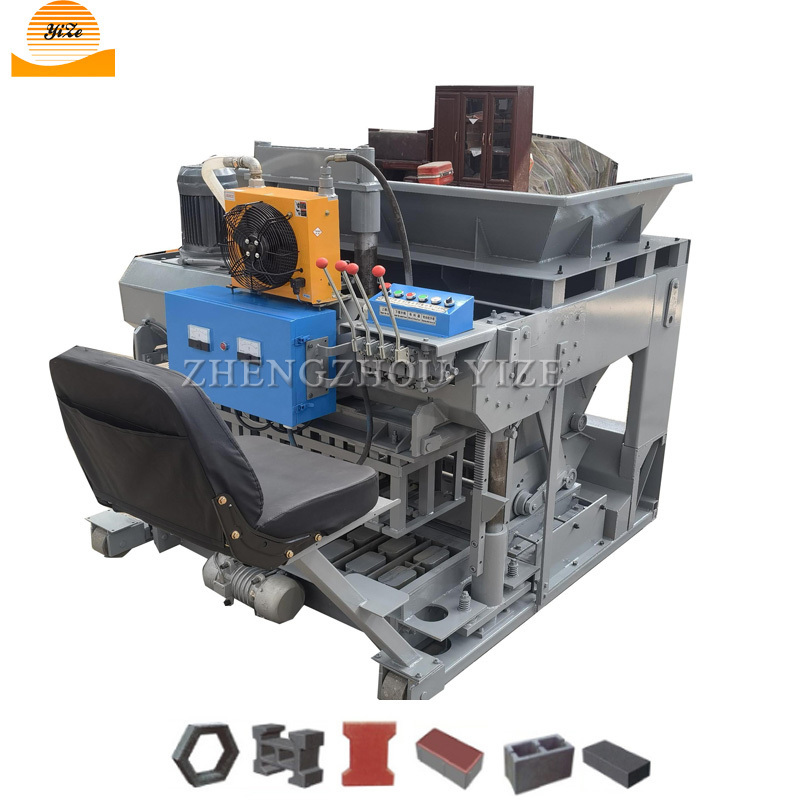 Automatic Hydraulic Press Hollow Cement Block Paver Brick Maker Making Machine Price Hydraulic Concrete Brick Making Machinery