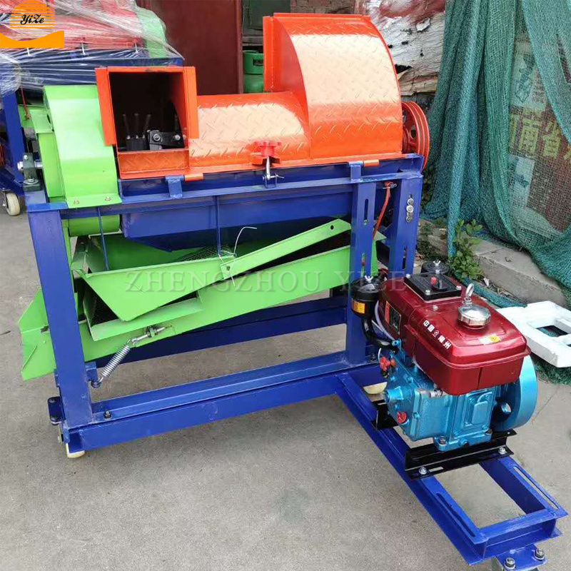 Automatic Electric or diesel motor farm maize corn peeler dehuller machine corn sheller thresher threshing machine