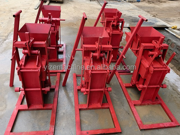 Manual clay brick press machine interlocking clay block brick making machine price for sale in kenya