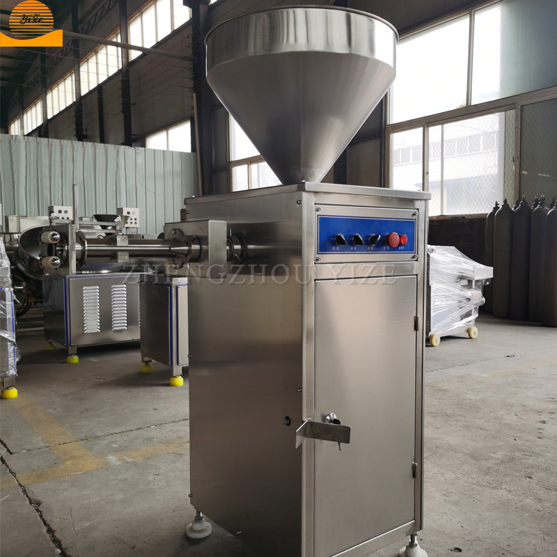 Industrial electric automatic vacuum sausage filler filling machine 304 stainless steel pneumatic bologna sausage stuffer