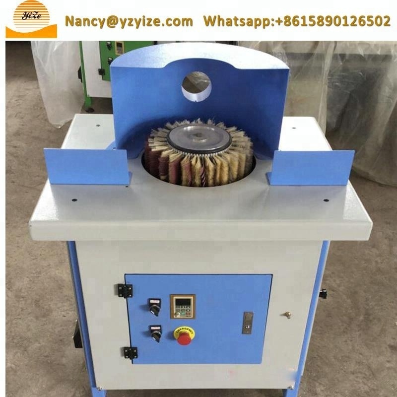 double head wood polishing machine plywood sanding brush machine shaped curved surface polishing machine