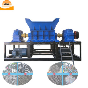 Double shaft tire shredder used metal crusher machine car steel scrap shredder machine for sale