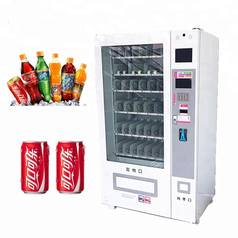 Cooling snack and soft drink vending machine