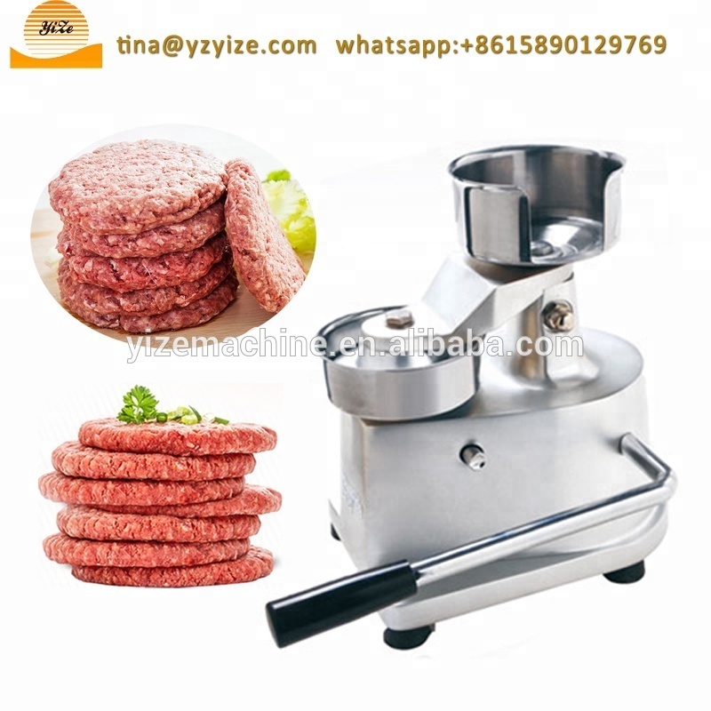 shrimp patty maker , manual hamburger patty press machine ,meat pie making machine