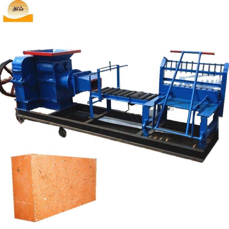 Automatic simple clay brick extruder maker machine clay brick making machine