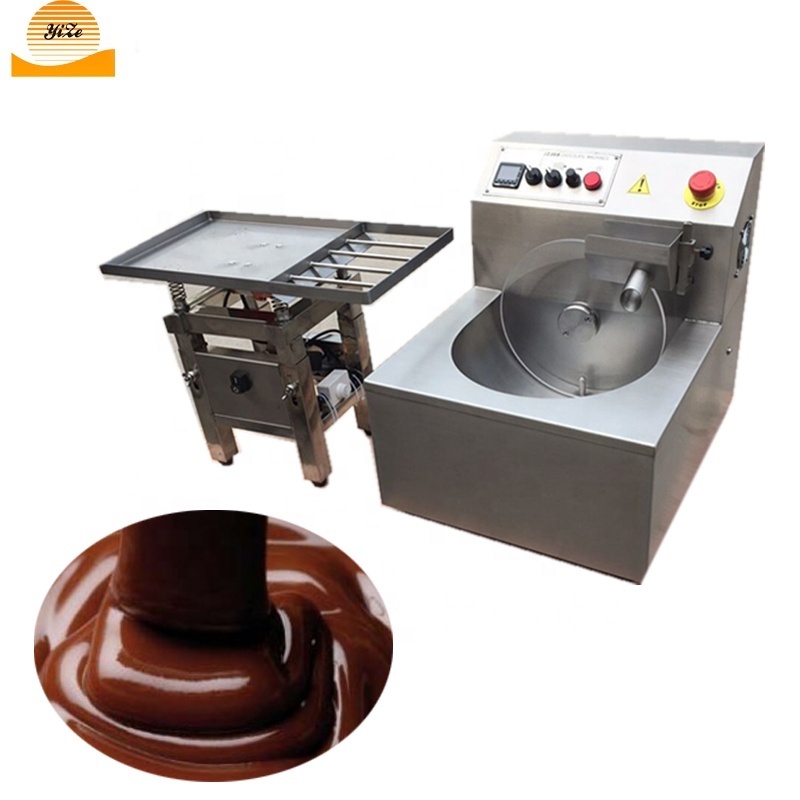 Widely Used Snacks Bread Biscuits Chocolate Melter Pouring Coating Enrobing Machine Chocolate Melting Tempering Machine