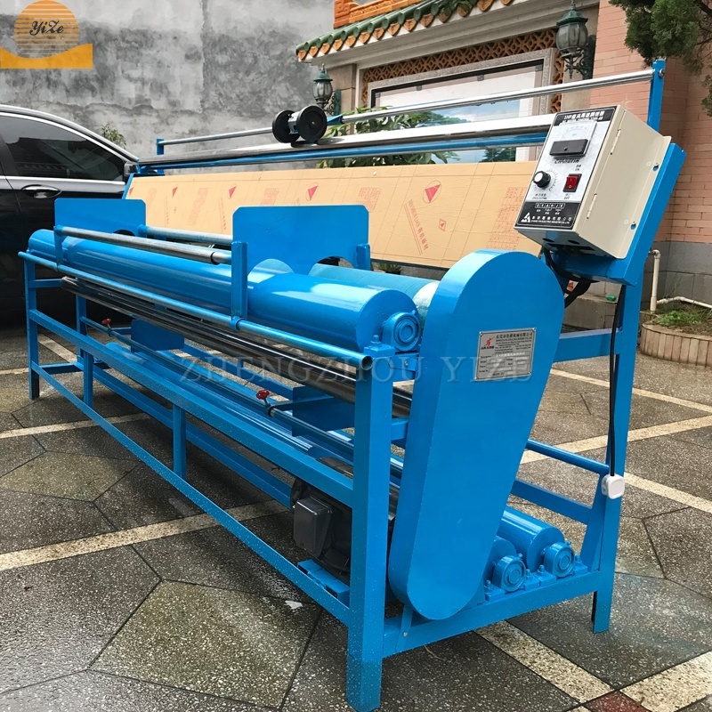 Automatic yard counter textile fabric roller winding machine fabric winder cloth inspection rolling winding measuring machine