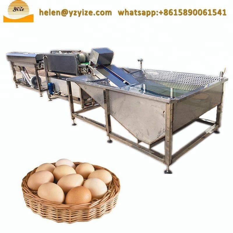 Automatic egg washing machine line for sale / chicken goose egg cleaning machine