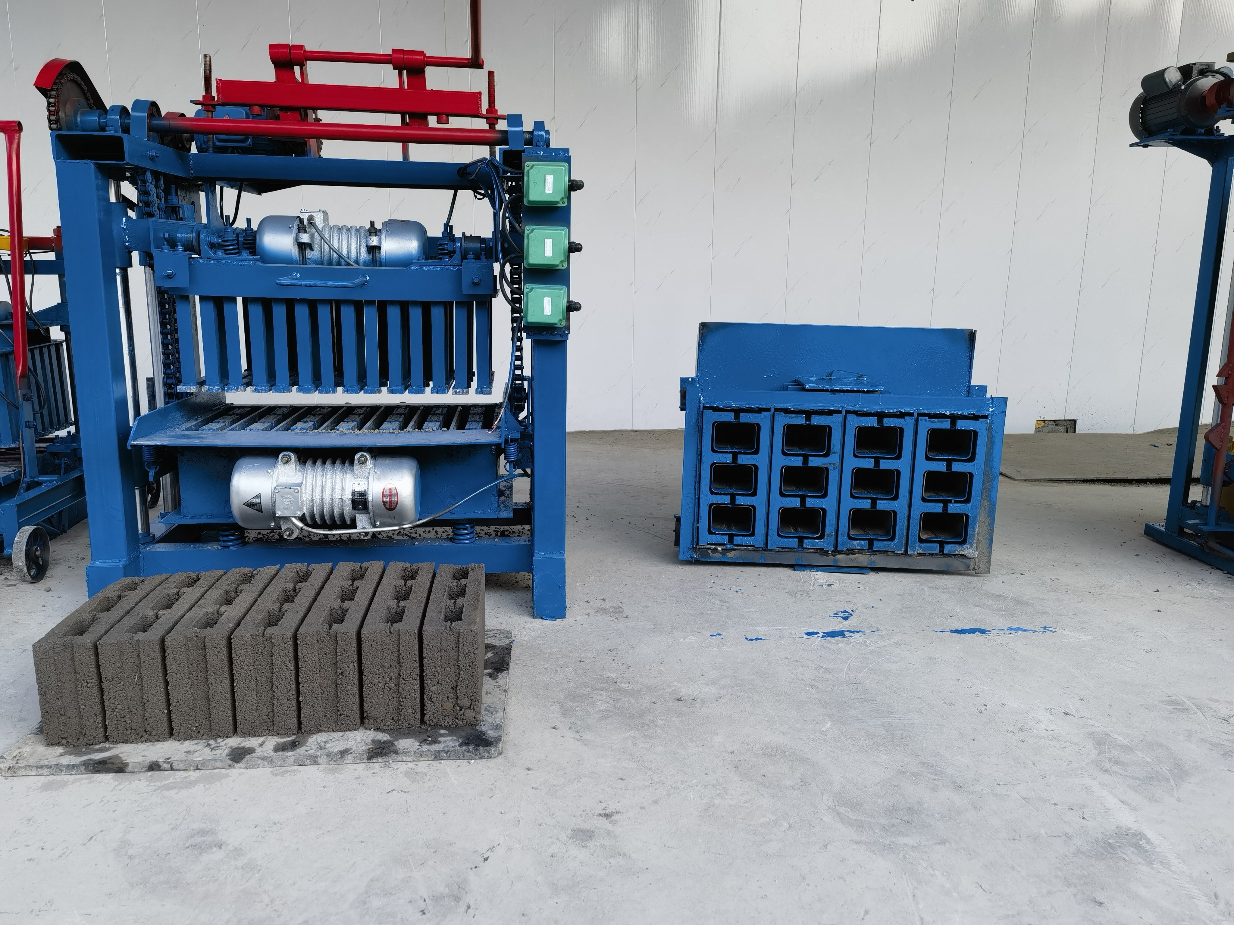 diesel engine lego concrete block cement hollow brick maker machine concrete brick making machinery in papua new guinea