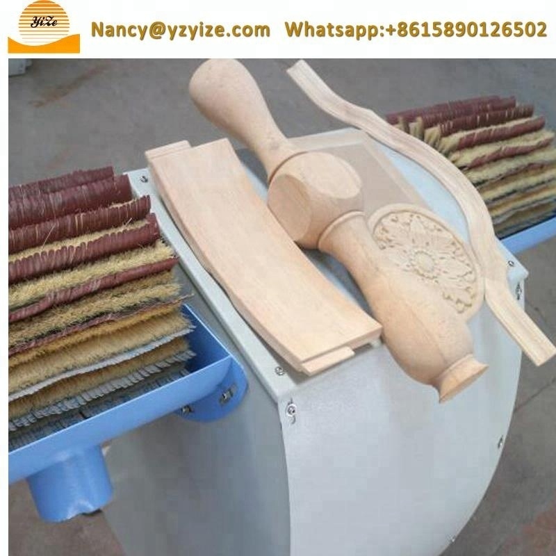 double head wood polishing machine plywood sanding brush machine shaped curved surface polishing machine