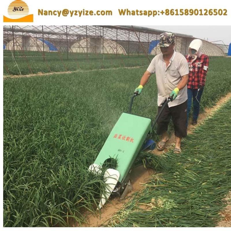 Small type chinese chives harvester machine for sale celery parsley reaping machine