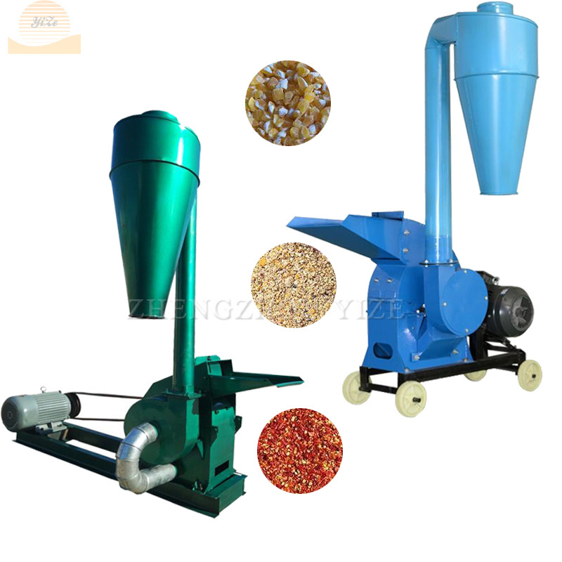 Grass maize corn crusher hammer mill machine hay chopping straw crusher grain grinder for animal livestock feed