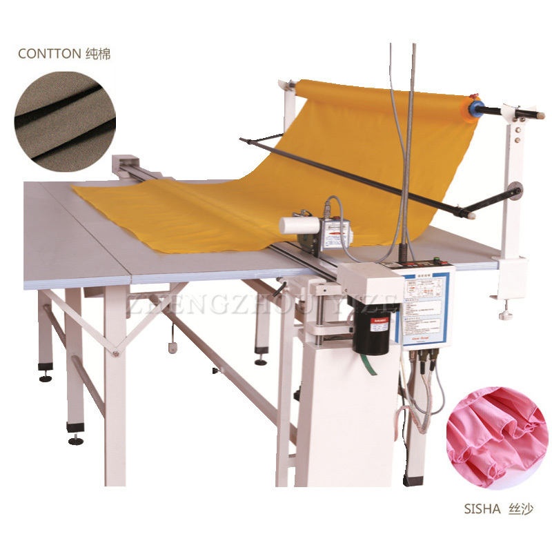 Electric fully automatic straight knife round blade multi layer non woven fabric cloth end cutter cutting machine