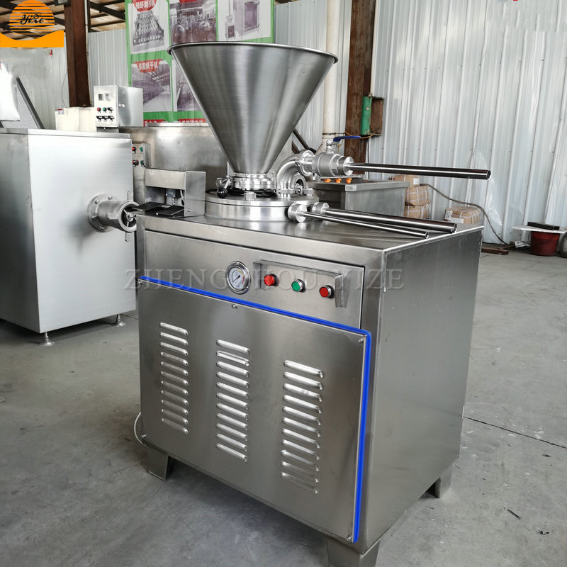 Industrial electric automatic vacuum sausage filler filling machine 304 stainless steel pneumatic bologna sausage stuffer