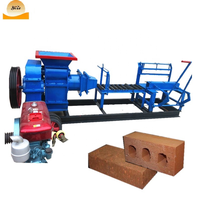 Automatic simple clay brick extruder maker machine clay brick making machine