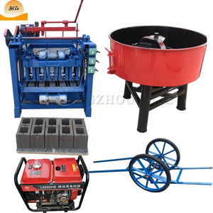 diesel engine lego concrete block cement hollow brick maker machine concrete brick making machinery in papua new guinea