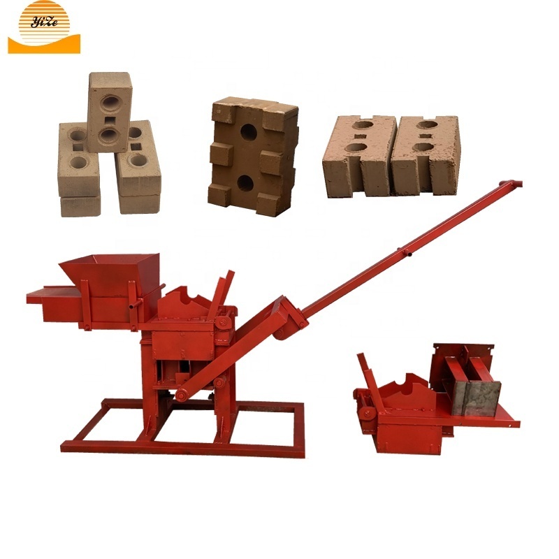 Manual clay brick press machine interlocking clay block brick making machine price for sale in kenya