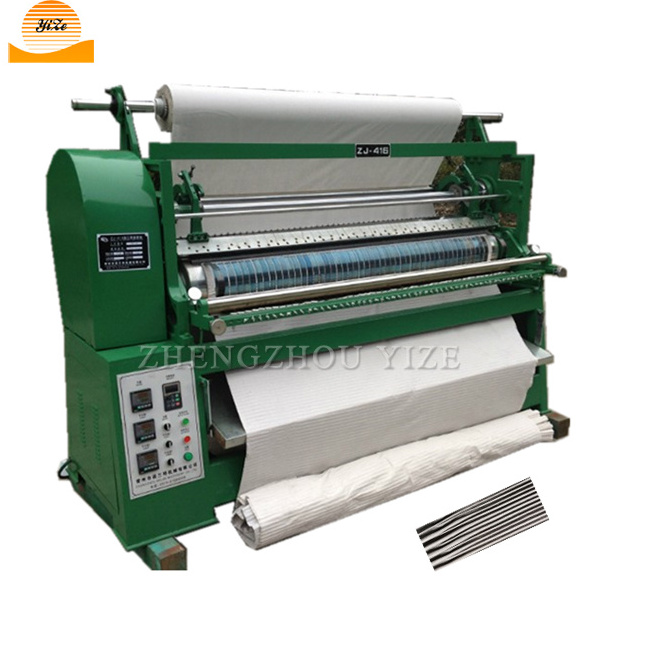 Automatic sunray cloth fabric pleating machine Fabric pleat folding making machine 217