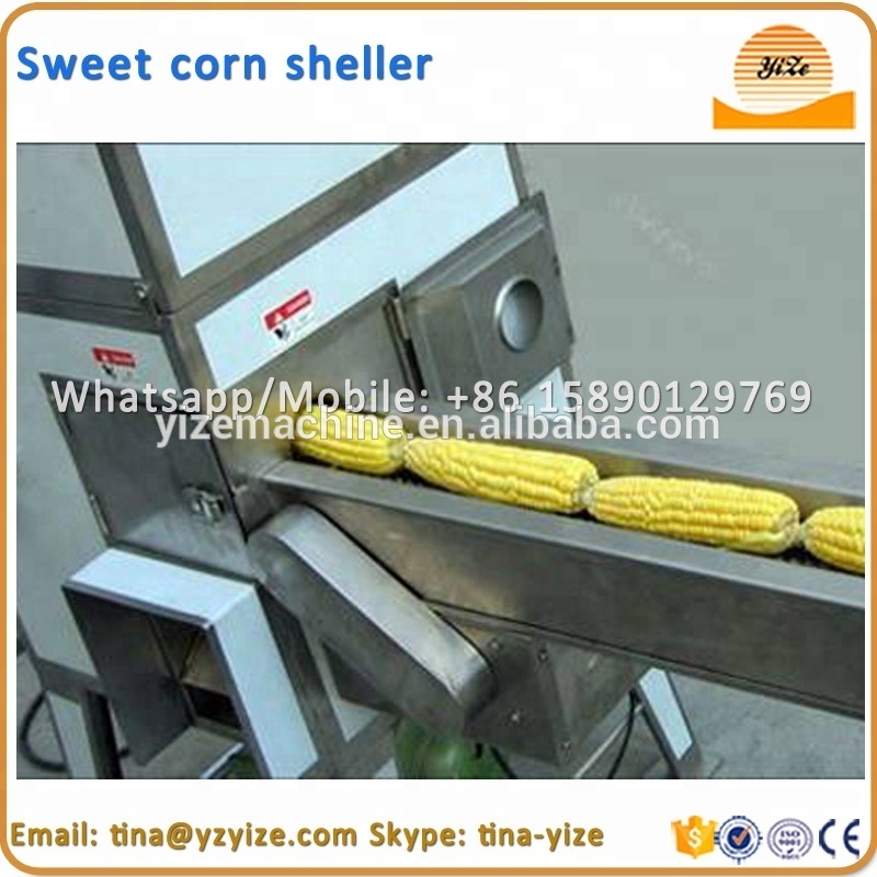 Automatic sweet corn peeler / sweet corn cutter machine / sweet corn processing machines