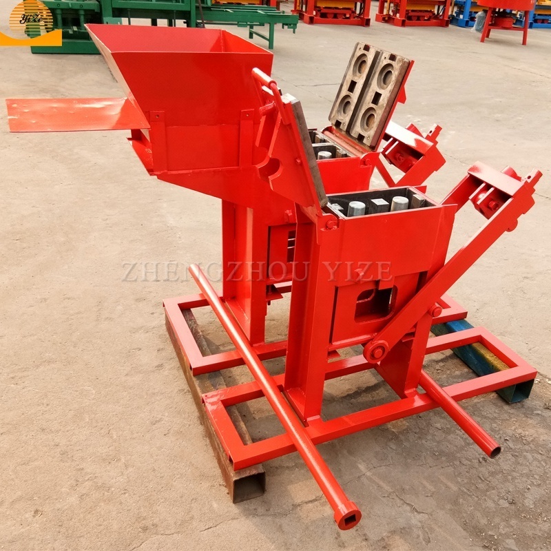 Hand operated electric diesel interlocking block machine manual red mud equipment lego interlocking clay brick making machine