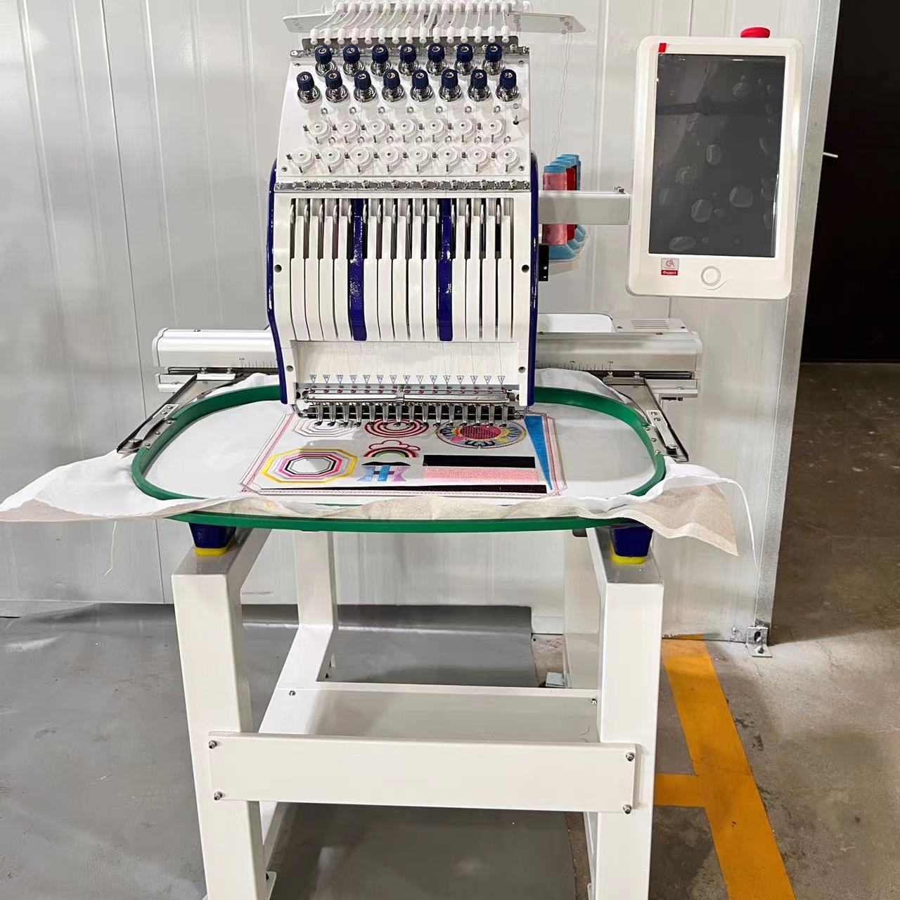 Automatic t shirt single head embroidery machine 1 head cap shoes sewing embroidery machine computerized