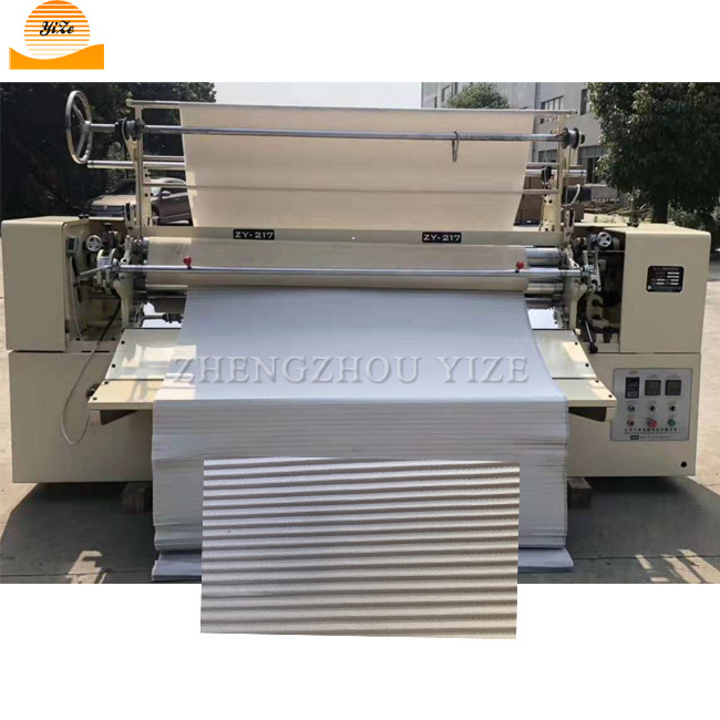 Automatic sunray cloth fabric pleating machine Fabric pleat folding making machine 217