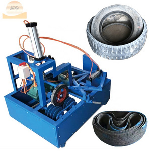 Automobile Tyre ring recycling cutter machinery big old used waste strip truck tire sidewall cutting machine for sale