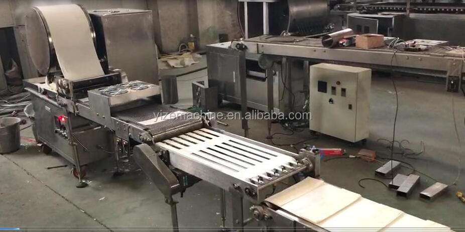 Spring roll samosa pastry flour sheet making machine Spring roll skin sheeter wrapper forming making machine