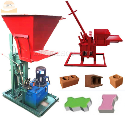 Hand operated electric diesel interlocking block machine manual red mud equipment lego interlocking clay brick making machine